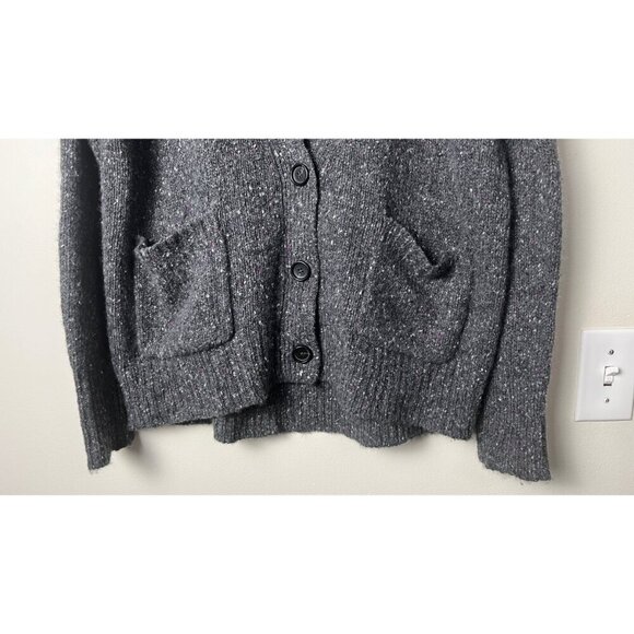 WHITE +  WARREN CASHMERE SLOUCHY CARDIGAN SWEATER S - Picture 3 of 11